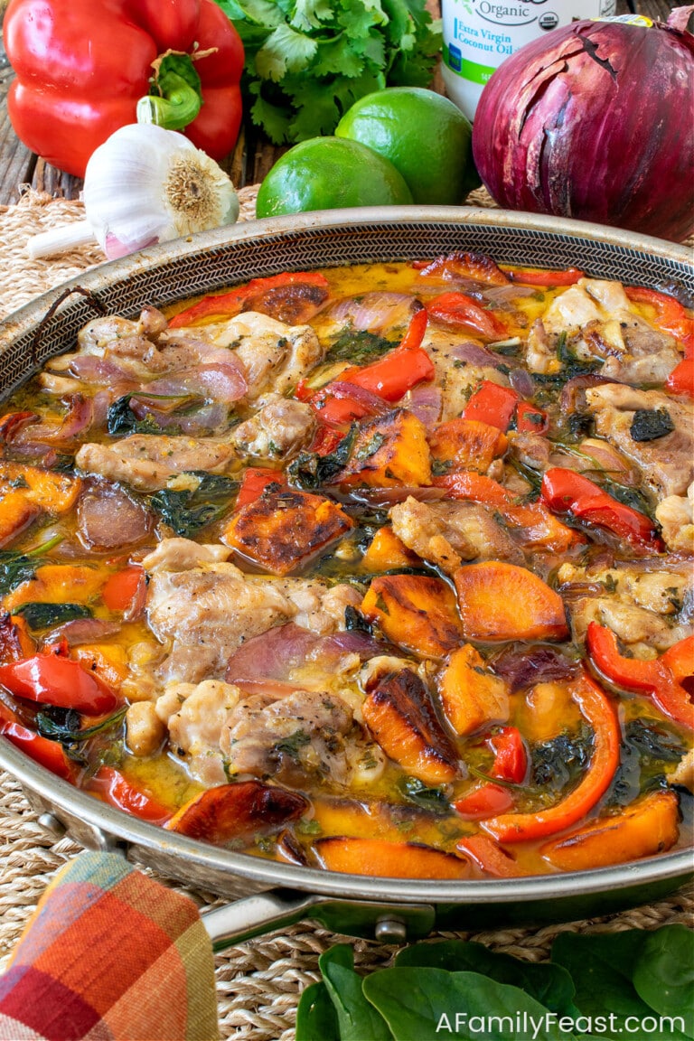 Coconut Lime Chicken and Vegetables - A Family Feast