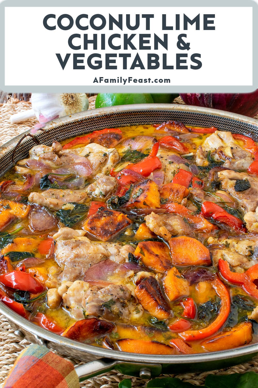 Coconut Lime Chicken and Vegetables - A Family Feast