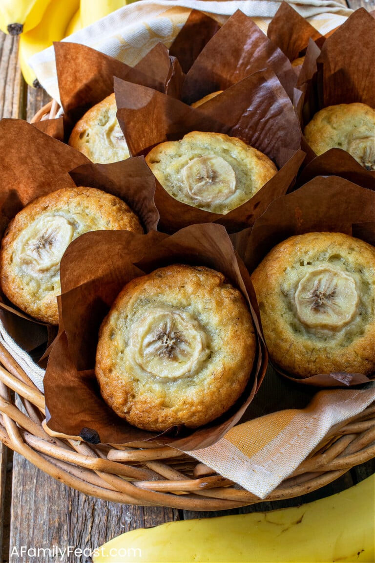 Easy Banana Muffins - A Family Feast