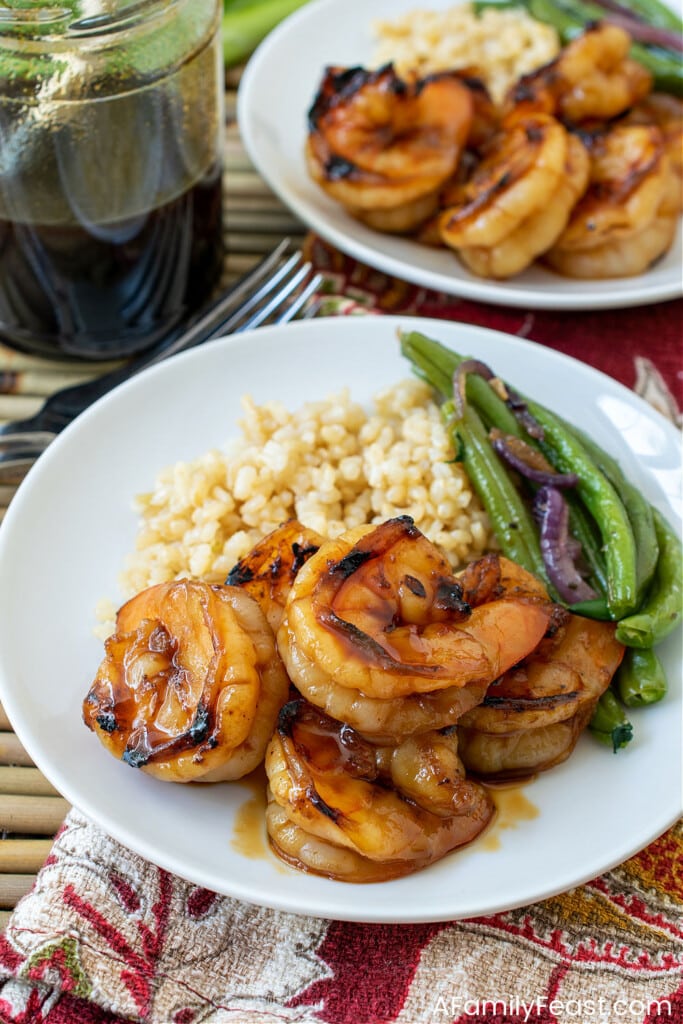Grilled Shrimp with Japanese BBQ Sauce - A Family Feast