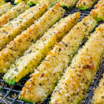 Parmesan Crusted Zucchini Wedges - A Family Feast