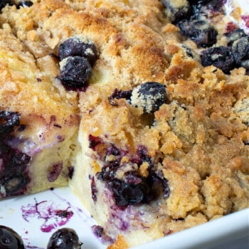 Baked French Toast with Blueberries - A Family Feast