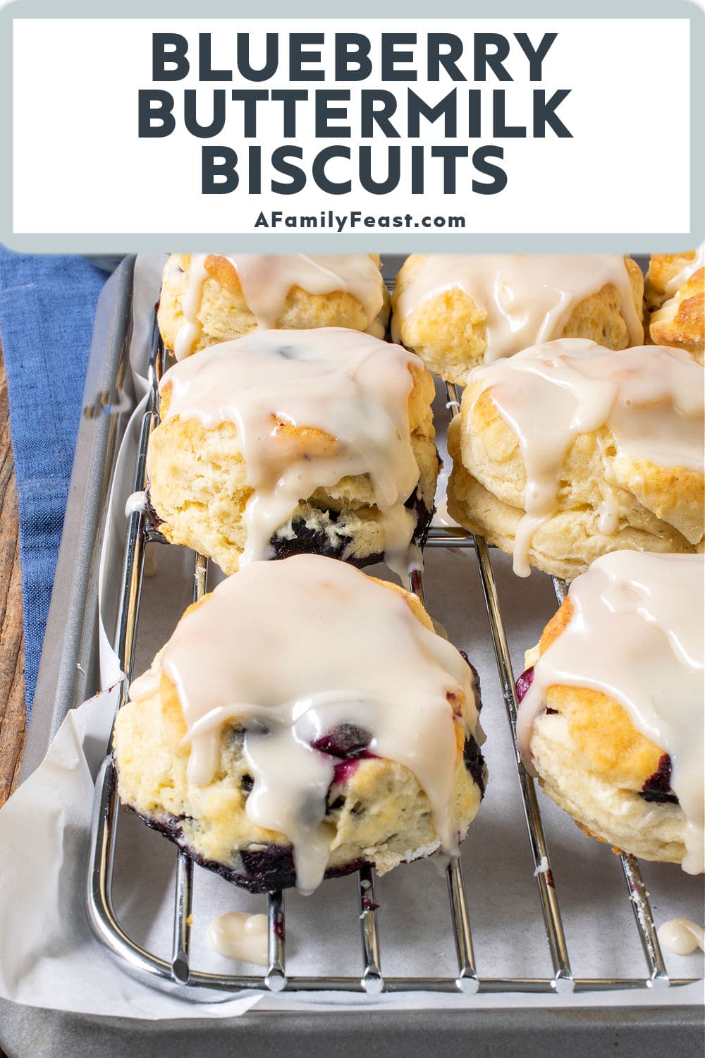 Blueberry Buttermilk Biscuits - A Family Feast