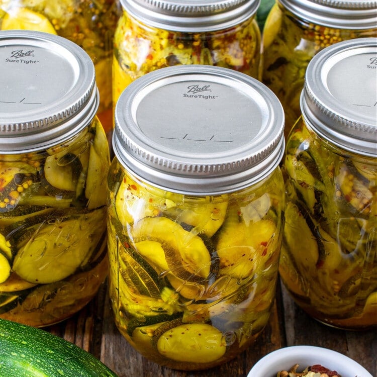 Bread & Butter Zucchini Pickles - A Family Feast