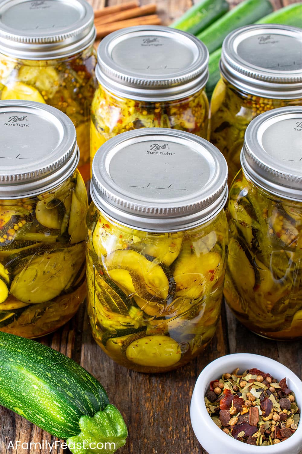 Bread & Butter Zucchini Pickles - A Family Feast