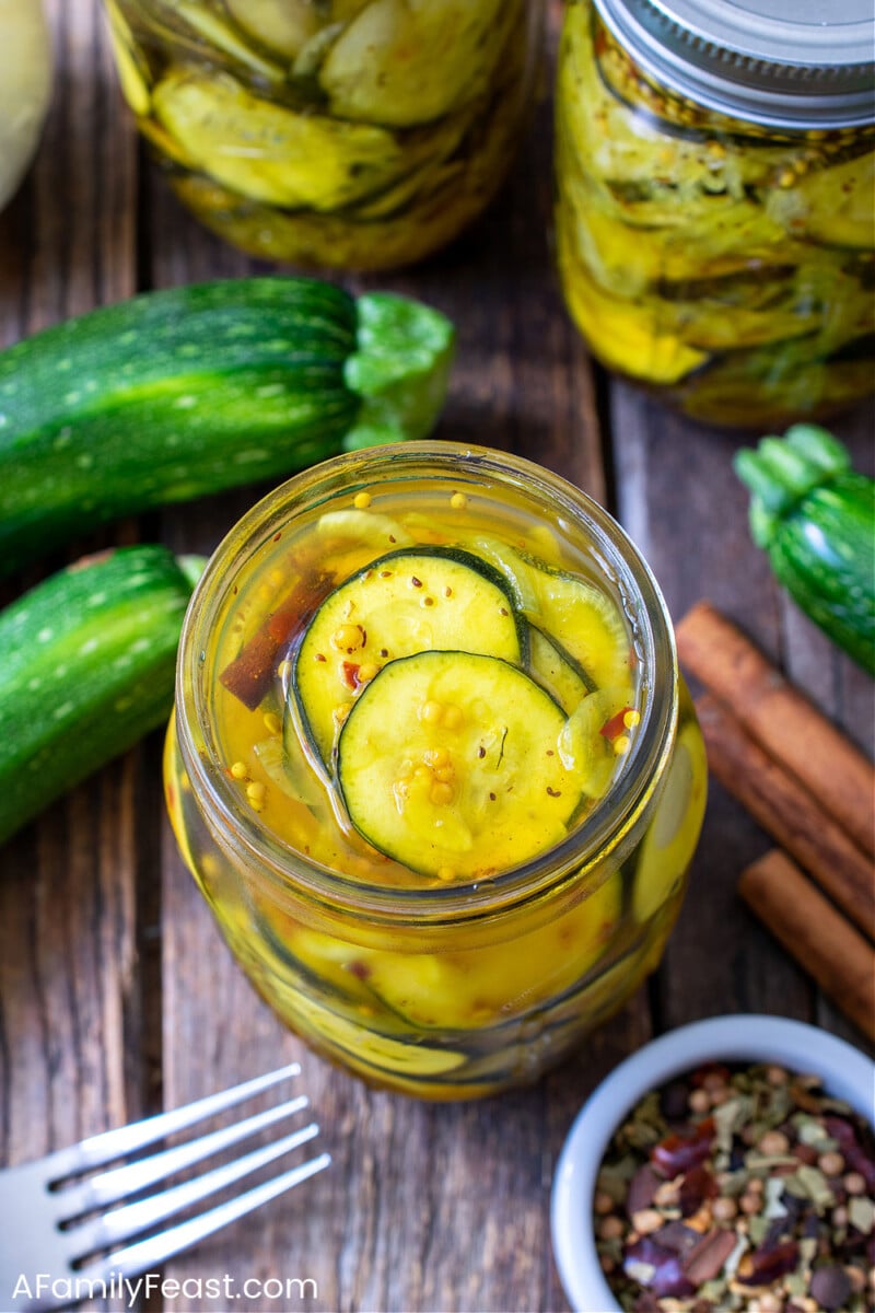 Bread & Butter Zucchini Pickles A Family Feast®