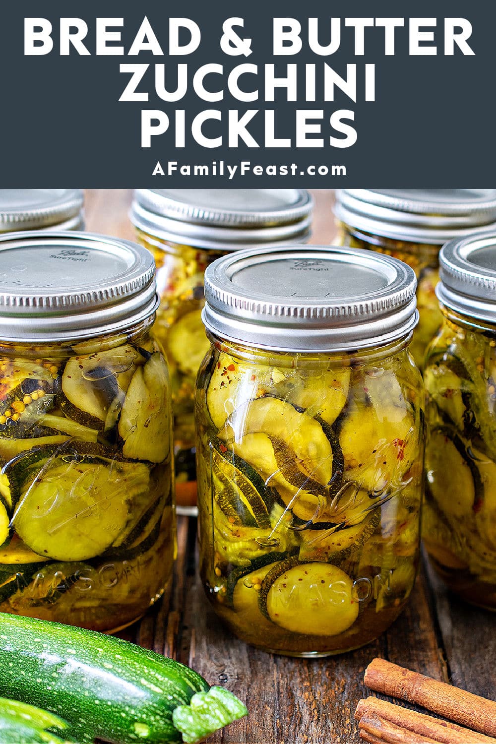 Bread & Butter Zucchini Pickles - A Family Feast
