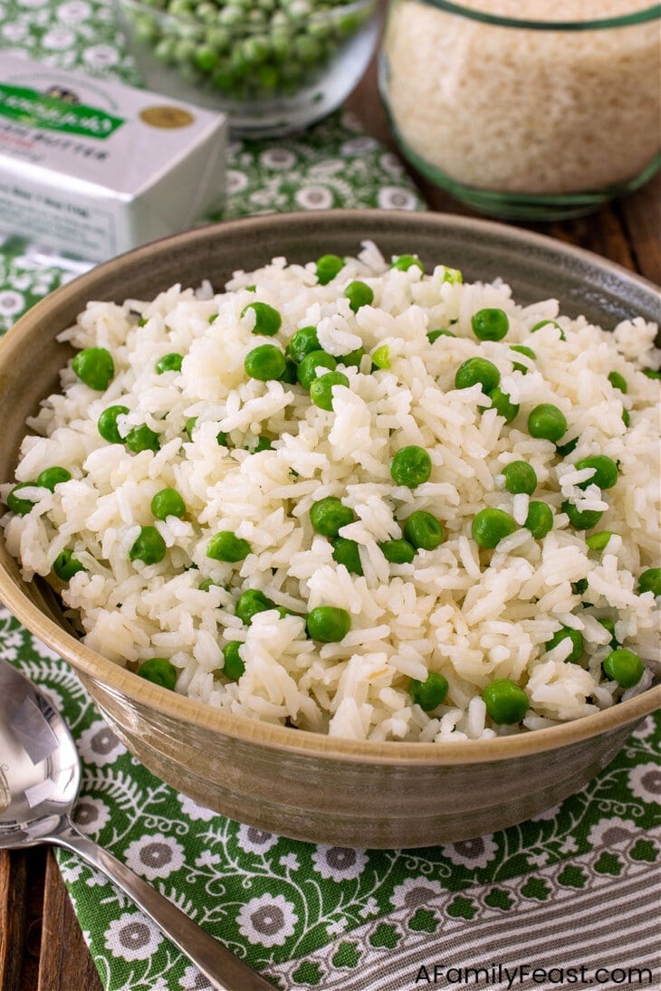 Buttered Rice with Peas A Family Feast®