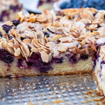 Fresh Blueberry Almond Torte - A Family Feast