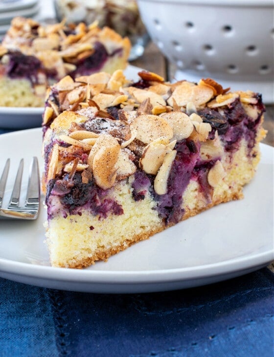 Fresh Blueberry Almond Torte - A Family Feast