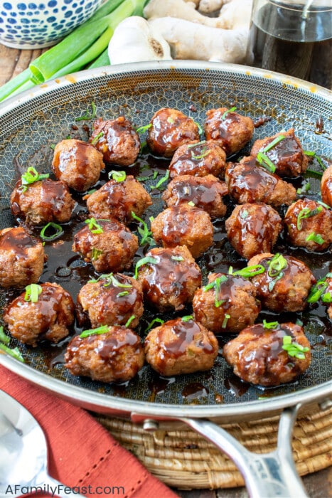 Asian Turkey Meatballs - A Family Feast