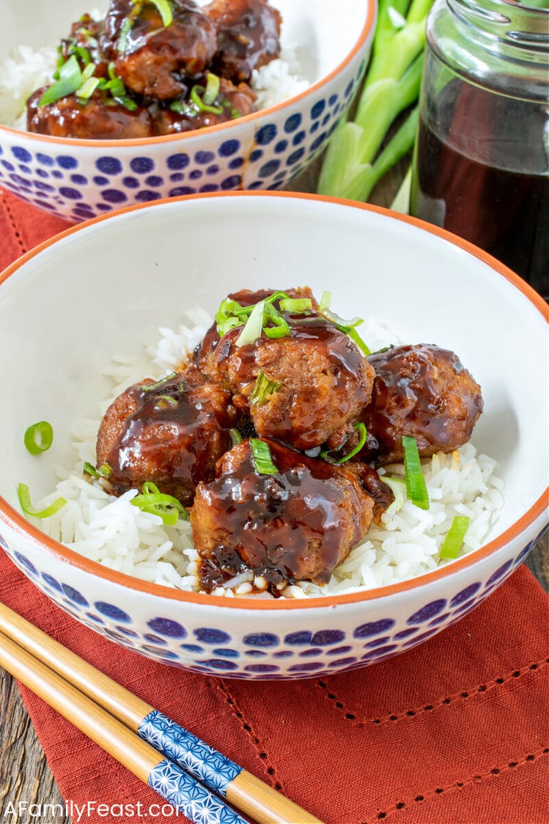 Asian Turkey Meatballs A Family Feast®
