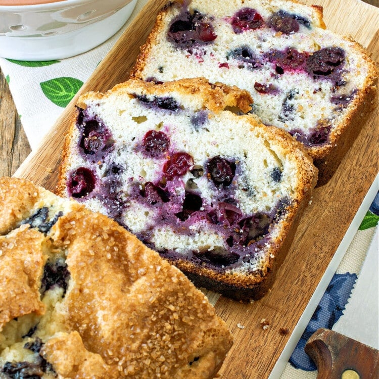 Blueberry Quick Bread - A Family Feast