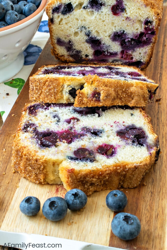 Blueberry Quick Bread - A Family Feast