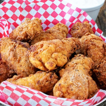 Fried Chicken Wings with Creamy Ranch Dip - A Family Feast