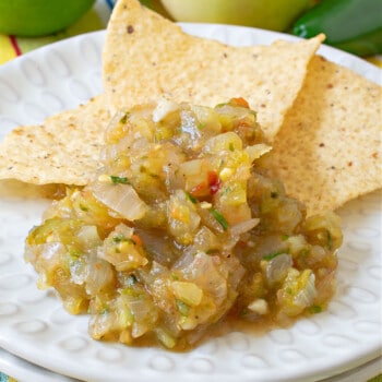 Green Tomato Salsa Verde - A Family Feast