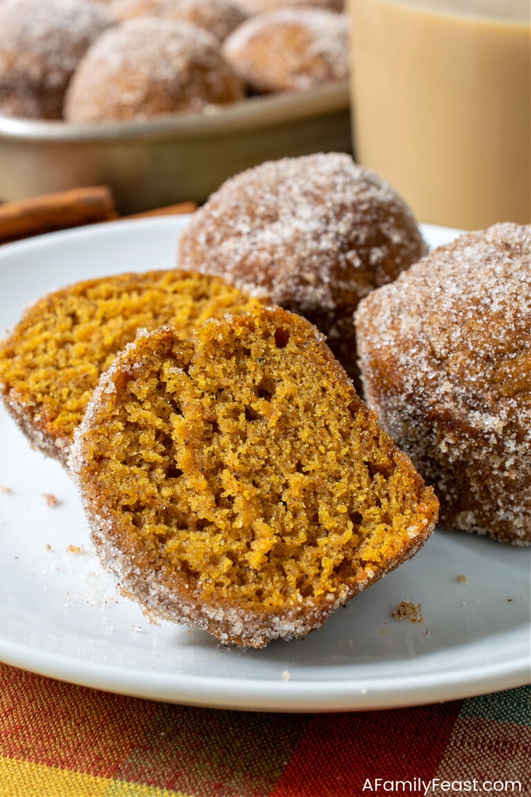 Mini Pumpkin Muffins - A Family Feast