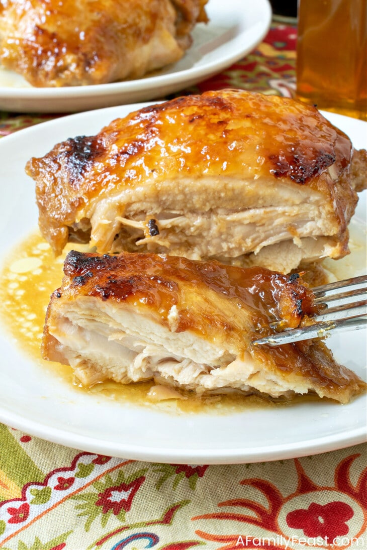 Oven Braised Honey Soy Chicken Thighs A Family Feast®
