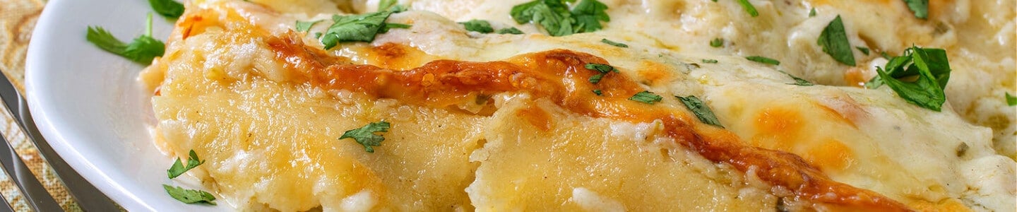 Salsa Verde Chicken Cheese Enchiladas - A Family Feast