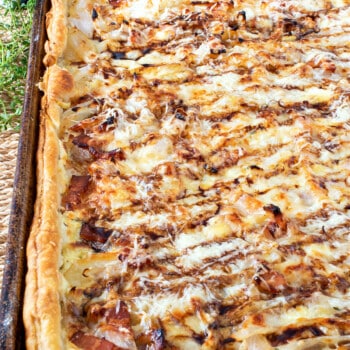 Bacon Onion Tart - A Family Feast
