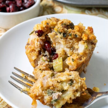 Cornbread Sausage Stuffing Muffins - A Family Feast