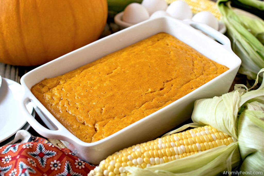 Pumpkin Corn Pudding - A Family Feast