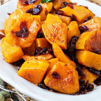 Roasted Butternut with Sage & Bourbon Cranberries - A Family Feast