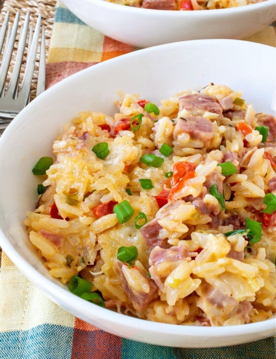 Cheesy Ham & Rice - A Family Feast