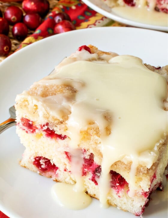 Cranberry Buckle with Orange Glaze - A Family Feast