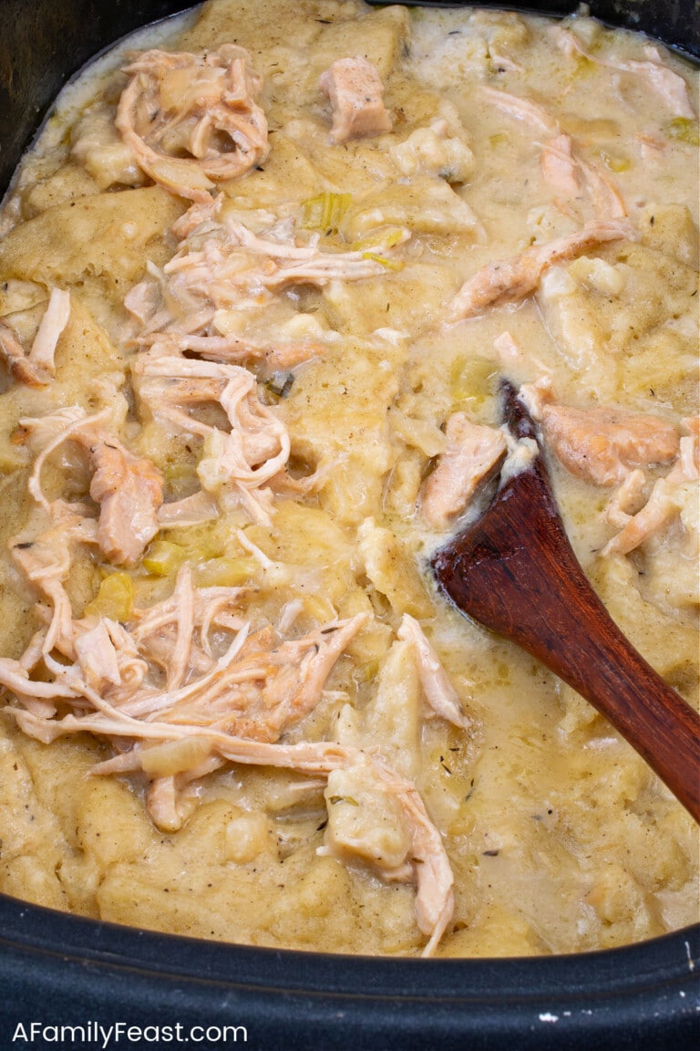 Slow Cooker Turkey Dumplings - A Family Feast