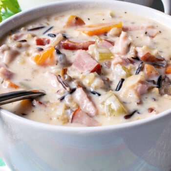 Creamy Ham and Wild Rice Soup - A Family Feast
