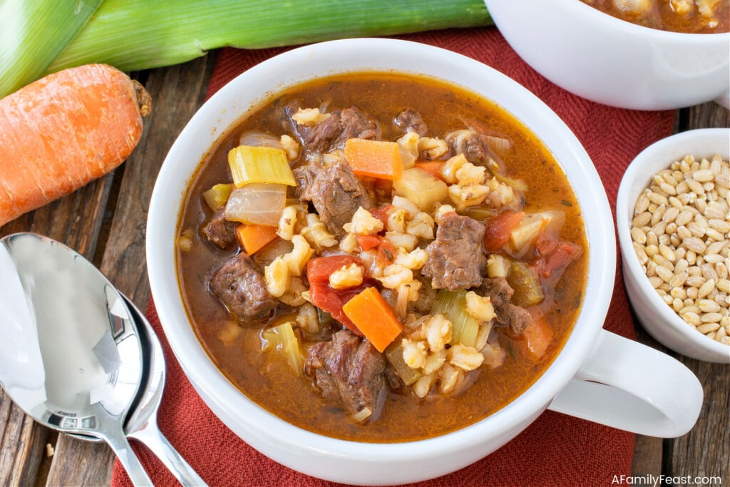 Beef Barley Soup - A Family Feast