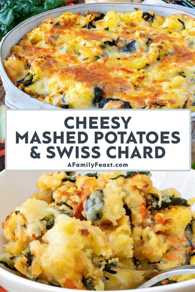 Cheesy Mashed Potatoes and Swiss Chard