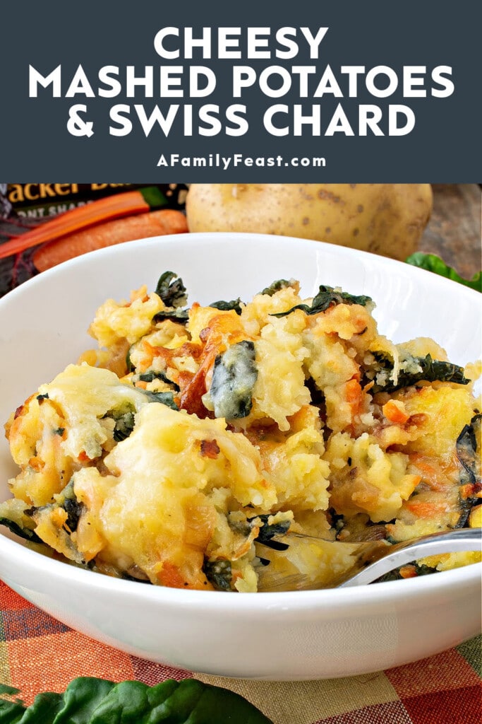 Cheesy Mashed Potatoes and Swiss Chard