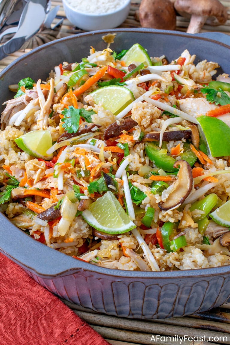 Chicken Fried Rice Salad - A Family Feast