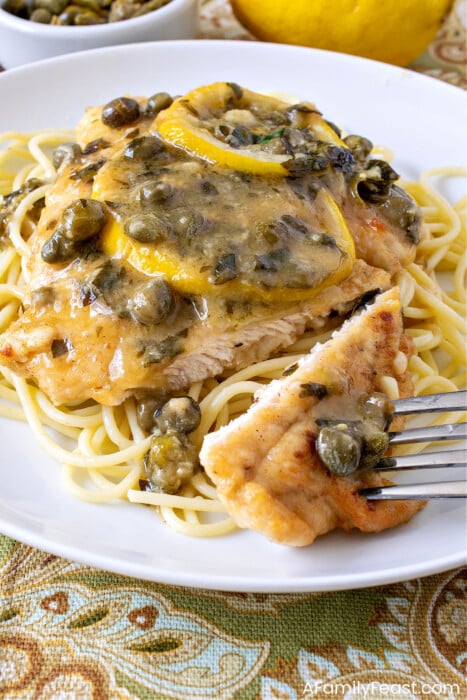 Chicken Piccata - A Family Feast
