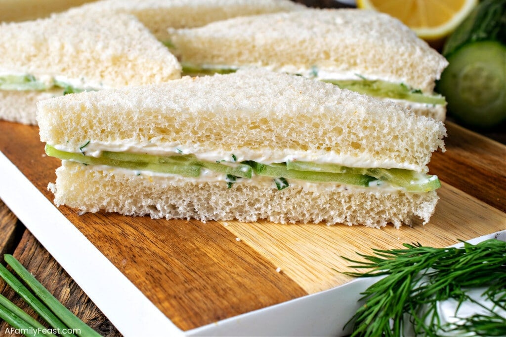 Cucumber Sandwiches - A Family Feast