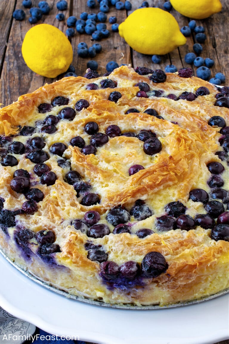 Lemon Blueberry Soufra - A Family Feast