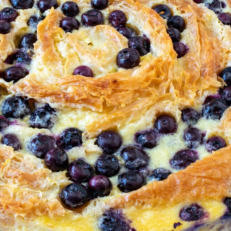 Lemon Blueberry Soufra - A Family Feast