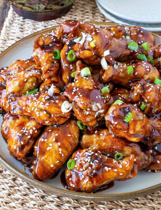 General Tso’s Baked Chicken Wings - A Family Feast