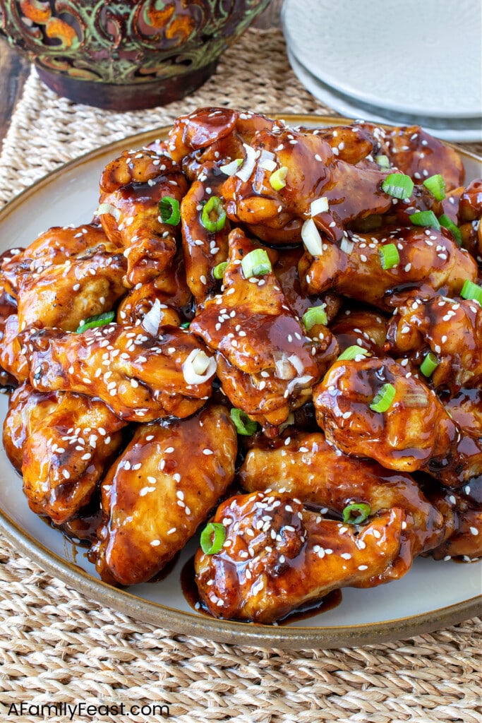 General Tso’s Baked Chicken Wings - A Family Feast