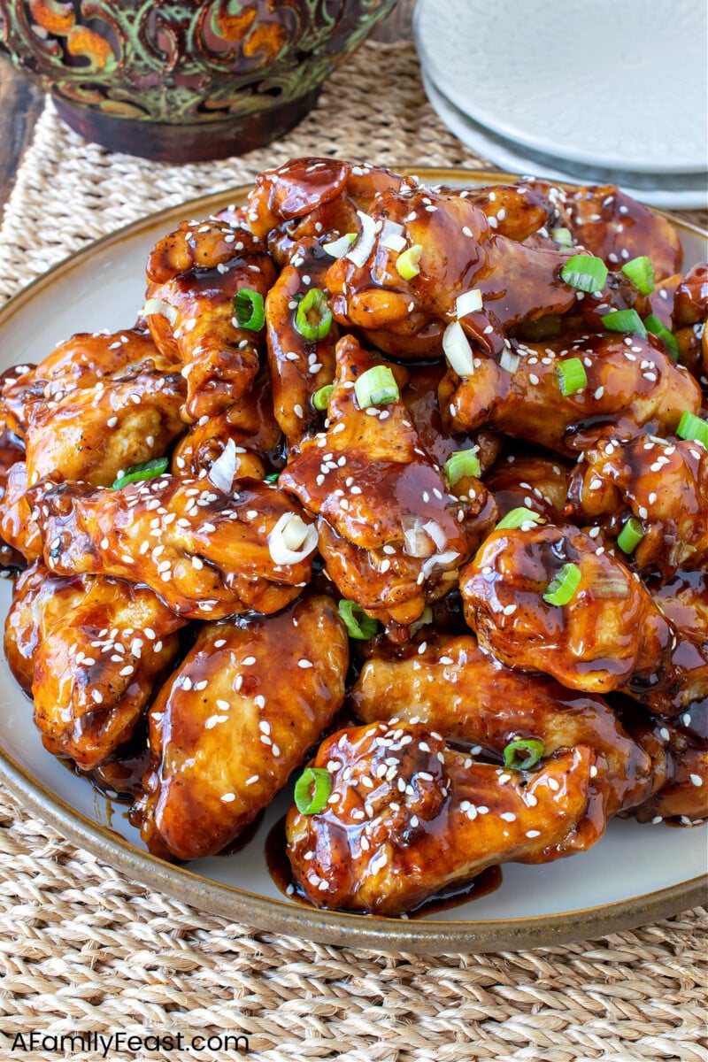 General Tso's Baked Chicken Wings A Family Feast®