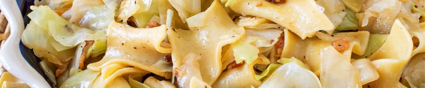 Haluski Fried Cabbage and Noodles - A Family Feast