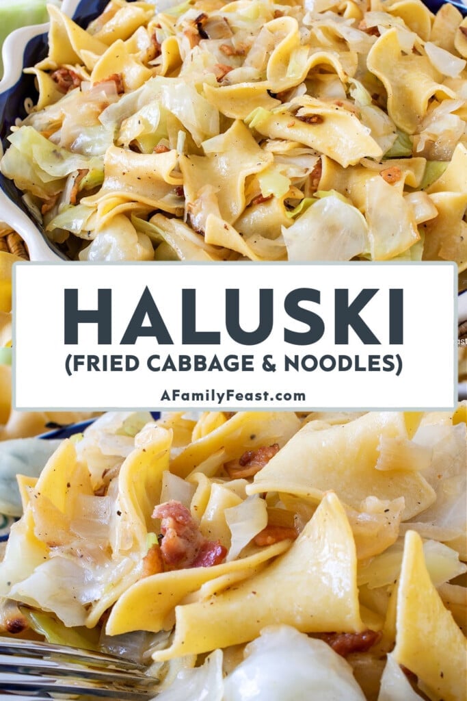 Haluski Fried Cabbage and Noodles - A Family Feast
