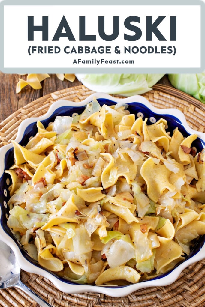 Haluski Fried Cabbage and Noodles - A Family Feast