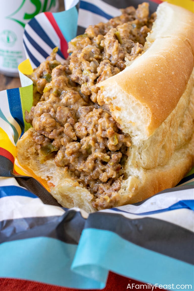 Cheesy Sloppy Joes - A Family Feast