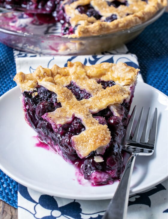 Fresh Blueberry Pie - A Family Feast