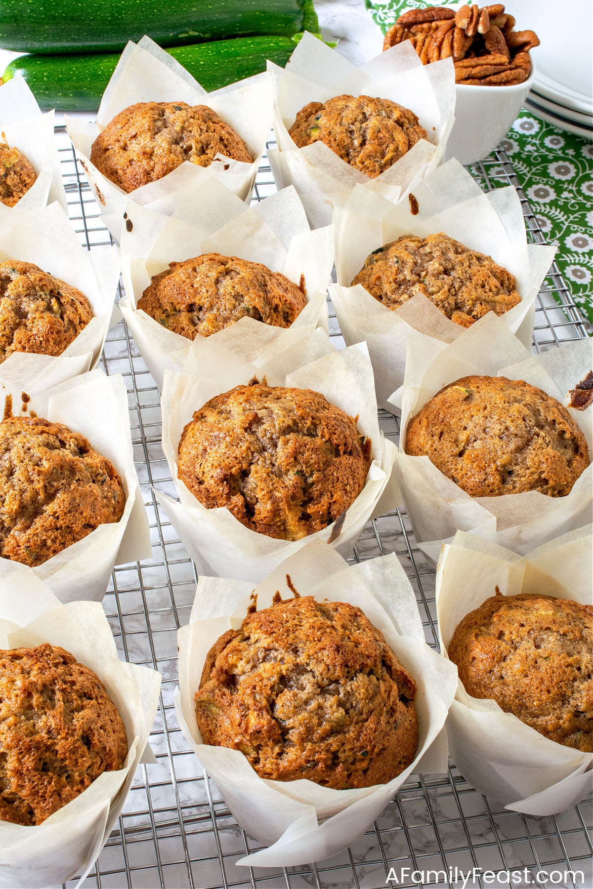 Zucchini Muffins - A Family Feast