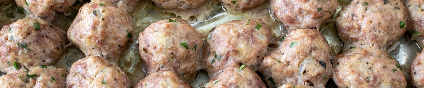 Baked Italian Style Meatballs - A Family Feast