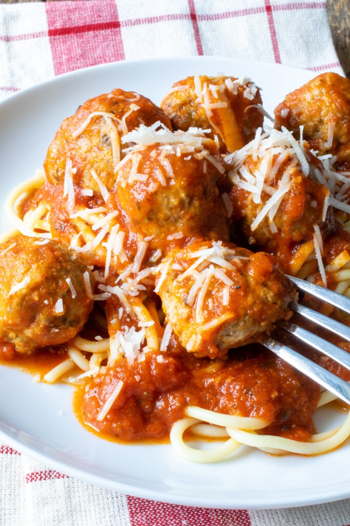 Baked Italian Style Meatballs - A Family Feast